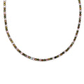 D'Joy Multi-Tourmaline Tennis Necklace 18 Inches in Platinum Over Sterling Silver 25.50 ctw - Sticky add to cart bar
