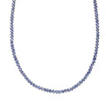 Doorbuster Tanzanite Tennis Necklace (18 Inches) in Platinum Over Sterling Silver 20.15 ctw - Sticky add to cart bar
