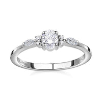 Iliana 18K White Gold Diamond (G-H, SI) Ring (Size 6.0) 0.50 ctw