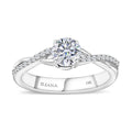 Iliana 18K White Gold Diamond (G-H, SI1) Criss Cross Ring (Size 6.0) (4.15 g) 0.75 ctw - Sticky add to cart bar