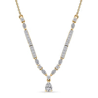 D'Joy Moissanite 2.60 ctw Necklace 18 Inches in Vermeil Yellow Gold Over Sterling Silver