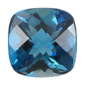 AAAA London Blue Topaz (Cush 11x11 mm) 6.00 ctw, Loose Gemstones, Gemstone For Jewelry, Jewelry Stones - Sticky add to cart bar