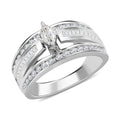 10K White Gold Diamond (H-I, SI) Ring (Size 8.0) (4.80 g) 1.00 ctw - Sticky add to cart bar