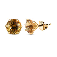 Citrine 3.00 ctw Earrings in Vermeil YG Over Sterling Silver