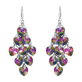 Mystic Color Glass Earrings in Silvertone - Sticky add to cart bar