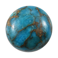 AA Mojave Blue Turquoise (Rnd 16 mm) 11.75 ctw | Loose Gem | Loose Gemstones | Loose Stones | Jewelry Stones