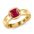 Niassa Ruby (FF) 1.60 ctw Solitaire Ring in Vermeil Yellow Gold Over Sterling Silver (Size 10.0) - Sticky add to cart bar