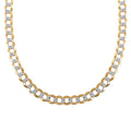 14K Yellow Gold Diamond-Cut Curb Necklace 22 Inches 48.4 Grams - Sticky add to cart bar