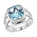 Sky Blue Topaz 5.60 ctw Ring in Platinum Over Sterling Silver (Size 5.5) - Sticky add to cart bar
