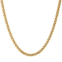 10K Yellow Gold 4mm Palma Chain Necklace 22 Inches 13.10 Grams