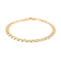 10K Yellow Gold 5.5mm Curb Chain Bracelet (8.00 In) 3.80 Grams