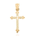 Made in America 10K Yellow Gold Crucifix Pendant, Gold Cross Pendant, Gold Pendant, Gold Jewelry, Gold Gifts For Her 22.40x21.76mm 0.50 Grams - Sticky add to cart bar