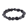 Shungite Tumbled Beaded Stretch Bracelet 85.00 ctw - Sticky add to cart bar