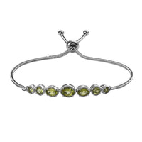 Karis Sky Blue Topaz Bolo Bracelet in Platinum Bond 2.90 ctw