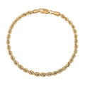 10K Yellow Gold 5mm Rope Bracelet (8.00 In) 4.20 Grams - Sticky add to cart bar