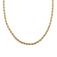 10K Yellow Gold 5.5mm Rope Necklace 26 Inches 16.10 Grams