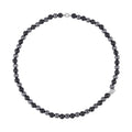 Shungite and Hematite Beaded Dragon Turtle Charm Necklace 20 Inches in Rhodium Over Sterling Silver 337.20 ctw - Sticky add to cart bar