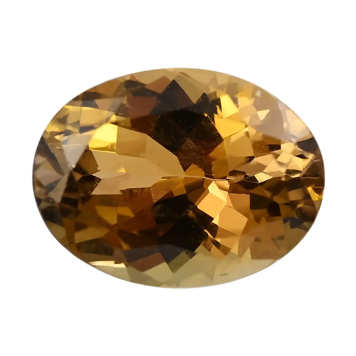 AAAA Golden Tanzanite (Ovl 8x6 mm) 1.25 ctw Loose gemstone
