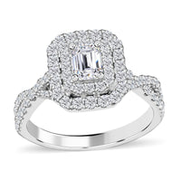 Modani 950 Platinum Diamond SI - GH Ring (Size 10.0) 7 Grams 1.30 ctw (Del. in 15-20 Days)