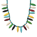 Constituted Multi Howlite and Thai Black Spinel Necklace 20 Inches in Sterling Silver 242.00 ctw - Sticky add to cart bar