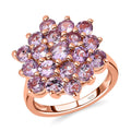 Rose De France Amethyst 3.35 ctw Ring in 14K RG Over Sterling Silver (Size 10.0) - Sticky add to cart bar