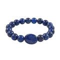 Lapis Lazuli Beaded Stretchable Bracelet 150.00 ctw - Sticky add to cart bar