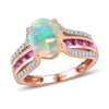 Ethiopian Welo Opal & Niassa Ruby