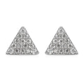 Moissanite Stud Earrings in Platinum Over Sterling Silver 0.40 ctw - Sticky add to cart bar