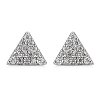 Moissanite Stud Earrings in Platinum Over Sterling Silver 0.40 ctw