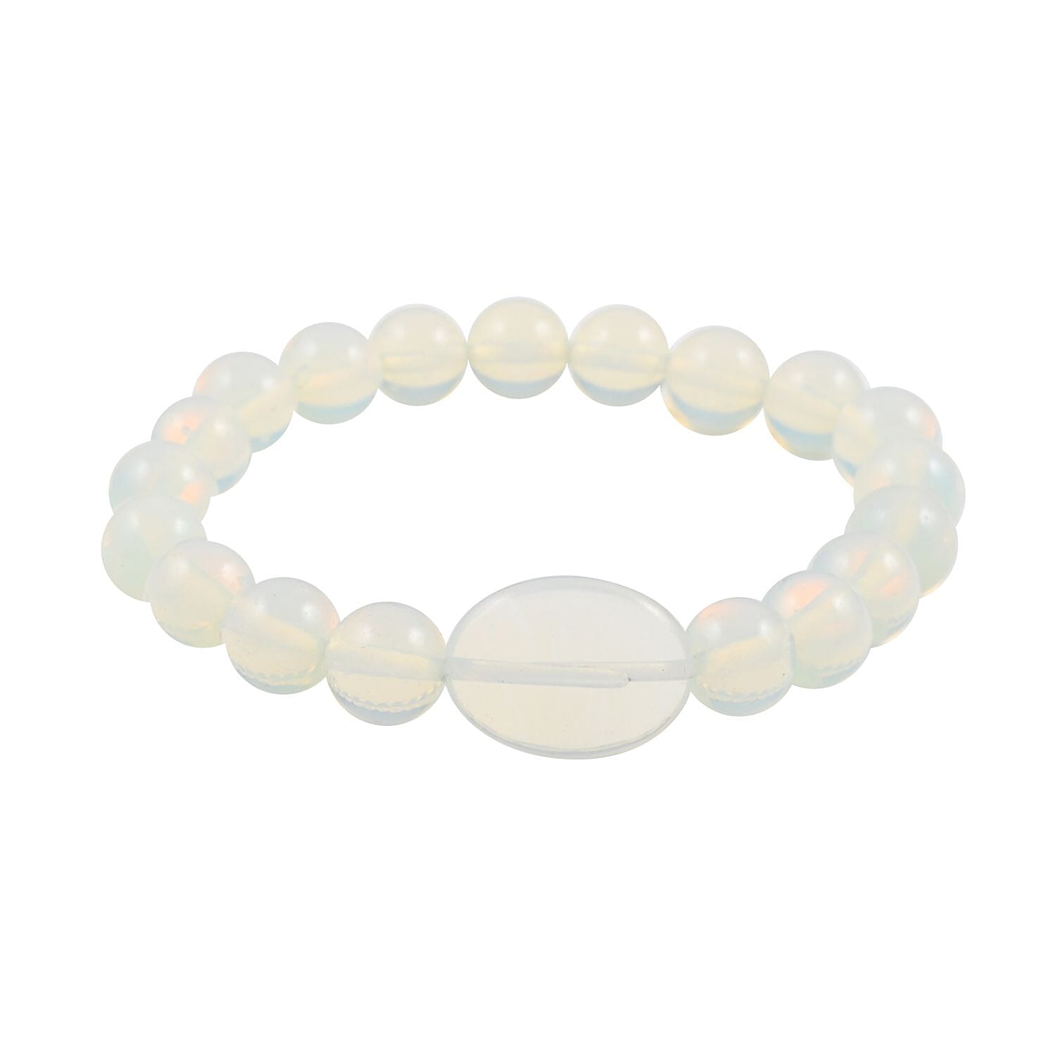Opalite Beaded Stretch Bracelet 150.00 ctw
