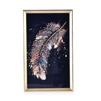 Resin Crystal Painting with PS frame (11.81"x19.68") - Blue Elephant