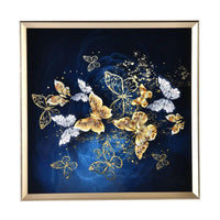 Resin Crystal Painting with PS frame (19.68"x19.68") - Green Butterfly