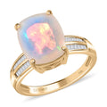 Luxoro 10K Yellow Gold AAA Ethiopian Welo Opal and Diamond Ring 3.50 ctw - Sticky add to cart bar