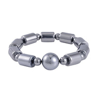 Terahertz Beaded Stretch Bracelet with Buddha Charm 85.00 ctw