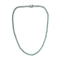 Grandidierite Tennis Necklace 18 Inches in Platinum Over Sterling Silver 22.25 ctw - Sticky add to cart bar