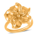 24K Yellow Gold Electroform Floral Ring (Size 10.0) 2.20 Grams - Sticky add to cart bar