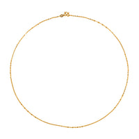 24K Yellow Gold Link Chain Necklace 18 Inches 3 Grams