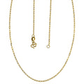 24K Yellow Gold Cable Link Chain Necklace 20 Inches - Sticky add to cart bar