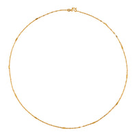 24K Yellow Gold Link Chain Necklace 20 Inches 3.35 Grams