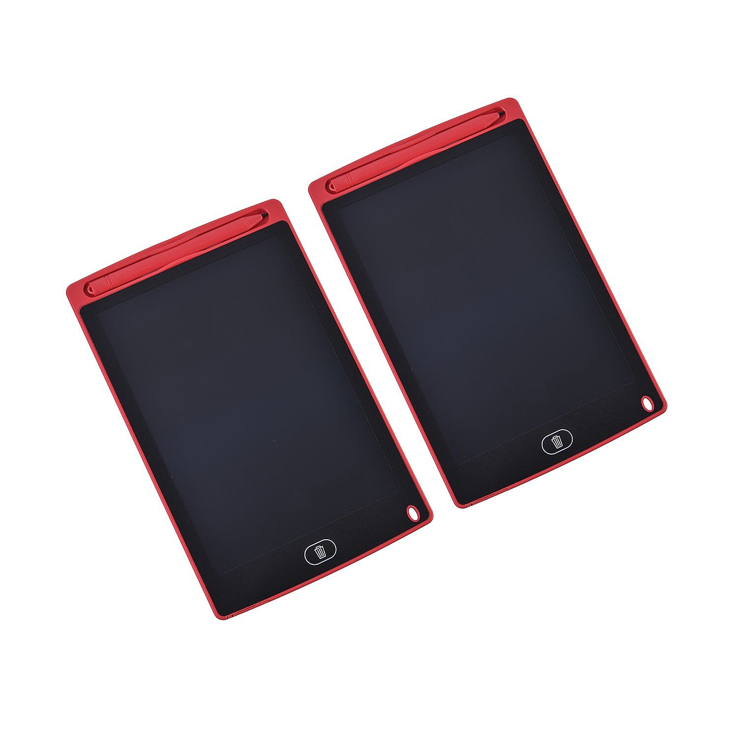 Set of 2 Black LCD Writing Tablet (8.98"x5.75"x0.24")