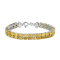 Niassa Ruby (FF) Double- Row Bracelet in Platinum Over Sterling Silver (7.25 In) 31.20 ctw Be the first to write a review - Sticky add to cart bar