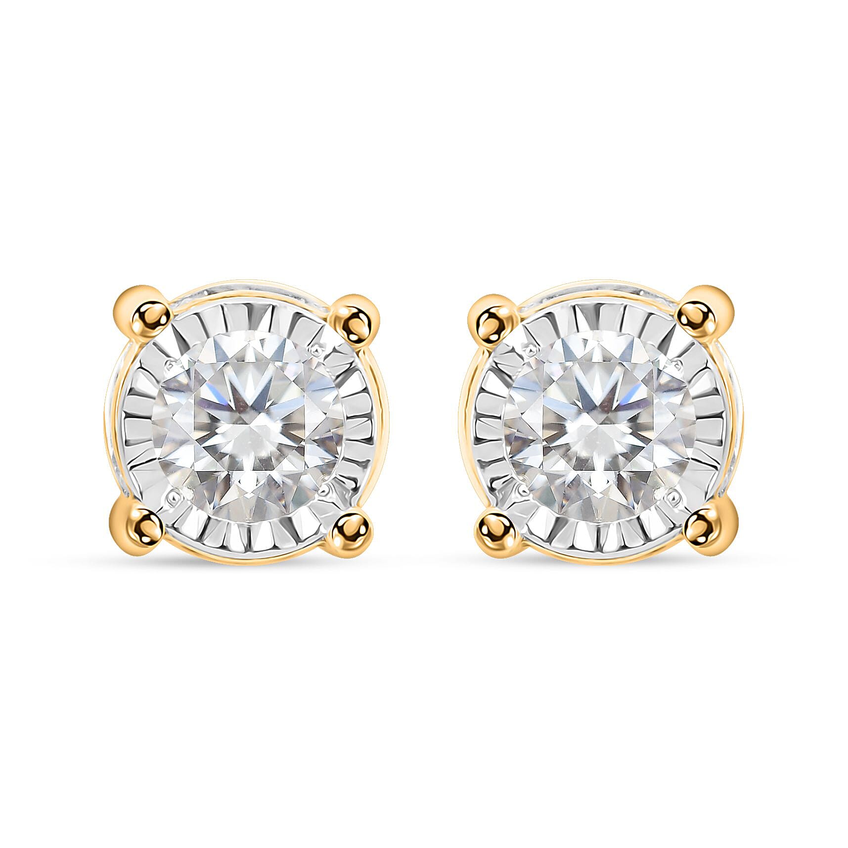 Memorial Day Doorbuster Deal 14K Yellow Gold Diamond (G SI2-I1) Earrings 1.50 ctw
