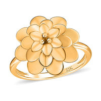 22K Yellow Gold Floral Ring (Size 7.0) 5.40 Grams