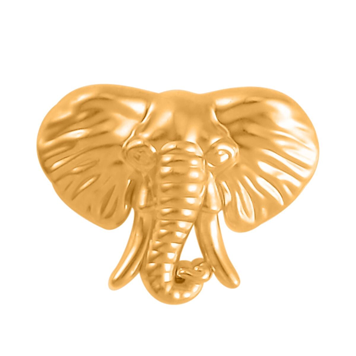Electroform Elephant Head Pendant in 24K Yellow Gold 1.50 Grams