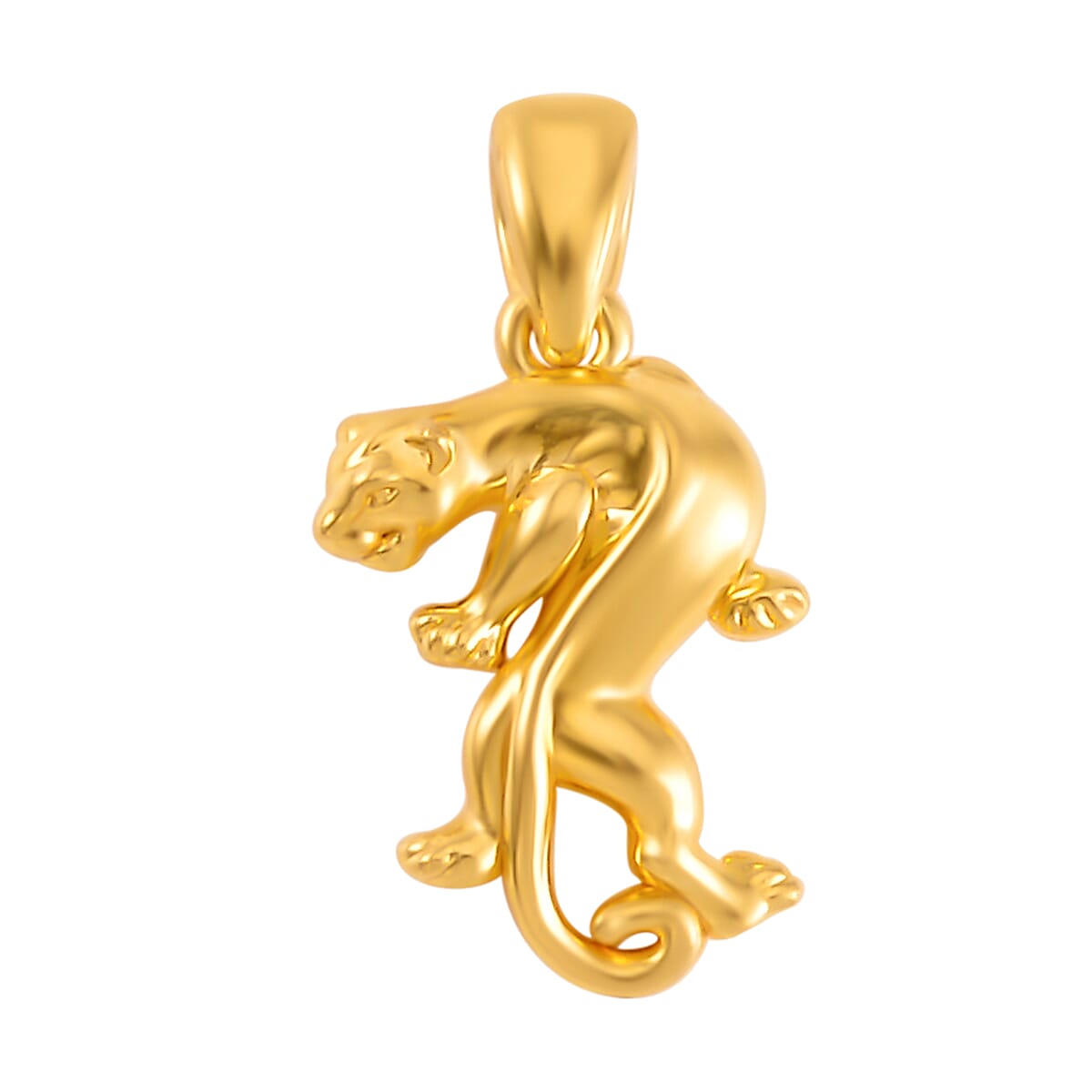 Electroform Leopard Pendant in 24K Yellow Gold 1.50 Grams