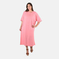TLV Metropolitan Henley Pink Peach House Dress - One Size Fits up to XXL - Sticky add to cart bar