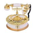 White and Gold Retro Telephone Music Box OR Small Jewelry Box - Sticky add to cart bar