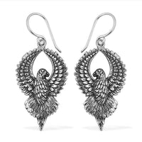 TLV Bali Legacy Sterling Silver Eagle Earrings (12.15 g)