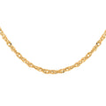 Gold Singapore Chain Necklace, Italian 18K Yellow Gold Necklace, Gold Singapore Necklace, 18 Inch Necklace 1.40 Grams - Sticky add to cart bar