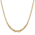 Italian 10K Yellow Gold 7.8mm Oval Rolo Graduated Necklace 18-20 Inches 9.30 Grams - Sticky add to cart bar
